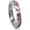 Edward Mirell Pink Sapphire 4mm Titanium Ring