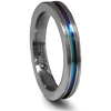 Edward Mirell 4mm Titanium Ring with Anodized Groove