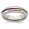 Edward Mirell 6mm Titanium Ring with Anodized Groove