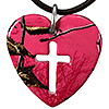 Realtree Xtra Paradise Pink Camo Heart Necklace