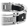 8 1/2in Greek Key Stainless Steel Bracelet