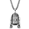 Stainless Steel Star Wars R2D2 Pendant on 22in Chain