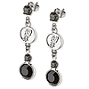 San Antonio Spurs Crystal Logo Earrings
