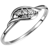 14kt White Gold .06 ct 3-Stone Diamond Promise Ring