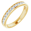 14k Yellow Gold 1/2 ct tw Lab-Grown Diamond Channel Set Anniversary Band