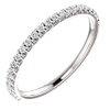 Platinum 1/4 ct Shared Prong Diamond Anniversary Ring