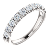 Platinum 3/4 ct Shared Prong Diamond Anniversary Ring