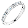 14k White Gold 5/8 ct tw Lab-Grown Diamond French-set Anniversary Band