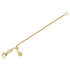 14k Yellow Gold 3in Rope Chain Extender