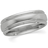 Platinum 6mm Comfort Fit Wedding Band with Rounded Edges
