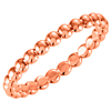 14k Rose Gold Stackable Bead Ring with Polished Finish