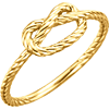 14kt Yellow Gold Rope Knot Ring