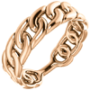 14kt Rose Gold Stackable Curb Link Ring