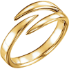 14kt Yellow Gold Negative Space Pointed Ring