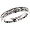 Platinum Wreath Wedding Band with Milgrain 3.5mm