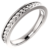 Platinum Woven Wedding Band 3mm