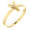14k Yellow Gold Stackable Initial Y Ring