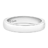 14k White Gold 4mm CLIQ Hinged Adjustable Wedding Band For Arthritic Fingers