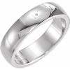 14k White Gold 4mm CLIQ Hinged Adjustable Wedding Band For Arthritic Fingers