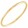 14k Yellow Gold Slender Stackable Ring
