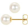 14kt Yellow Gold Freshwater Cultured Pearl Stud Earrings