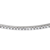 14kt White Gold 1/6 ct Diamond Curved Bar on 18in Necklace