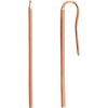 14kt Rose Gold Vertical Bar Earrings