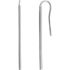 14kt White Gold Vertical Bar Earrings