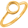 14kt Yellow Gold Open Circle Ring