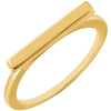14kt Yellow Gold Slender Bar Ring