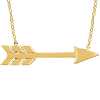 14kt Yellow Gold Arrow 18in Necklace