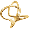 14kt Yellow Gold Pointed Cross Form Ring