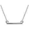 14kt White Gold Mini Bar 18in Necklace