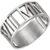 14kt White Gold Roman Numeral Ring