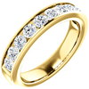 14k Yellow Gold 1 ct Forever One Moissanite Channel Anniversary Ring