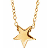14k Yellow Gold Petite Star Necklace