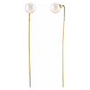 14k Yellow Gold Freshwater Cultured Pearl Threader Earrings