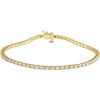 14k Yellow Gold 1 ct tw Lab Grown Diamond Tennis Bracelet G-H Color SI1 Clarity