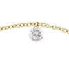 14k Yellow Gold 1/6 ct Drilled Diamond Solitaire Bracelet