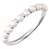 14k White Gold 10 Cultured Freshwater Pearls Ring