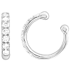 14k White Gold 1/6 ct tw Diamond Ear Cuff