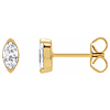 14k Yellow Gold 1/2 ct tw Lab-Grown Marquise Diamond Stud Earrings