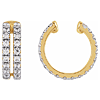 14k Yellow Gold 1/2 ct tw Lab-Grown Diamond Ear Cuff