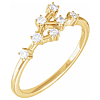 14k Yellow Gold 1/5 ct tw Diamond Cancer Ring