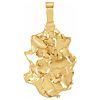 14k Yellow Gold Nugget Charm 1/2in