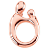 14k Rose Gold Mother and Child Pendant 14.5mm