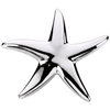 Sterling Silver 1 1/4in Starfish Pendant
