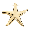 14kt Yellow Gold 1 1/4in Starfish Pendant