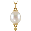 14kt Yellow Gold 11mm Granulated South Sea Pearl Pendant