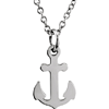 14k White Gold TinyPosh Anchor Necklace 18in